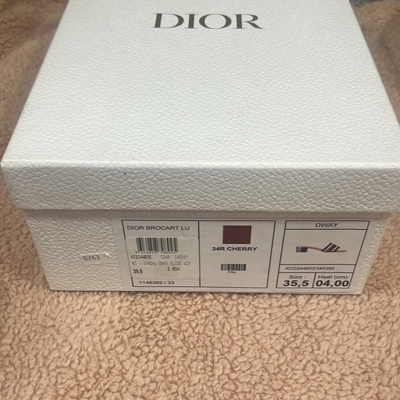 Christian Dior DWAY HEELED SLIDE New in box - Picture 13 of 13